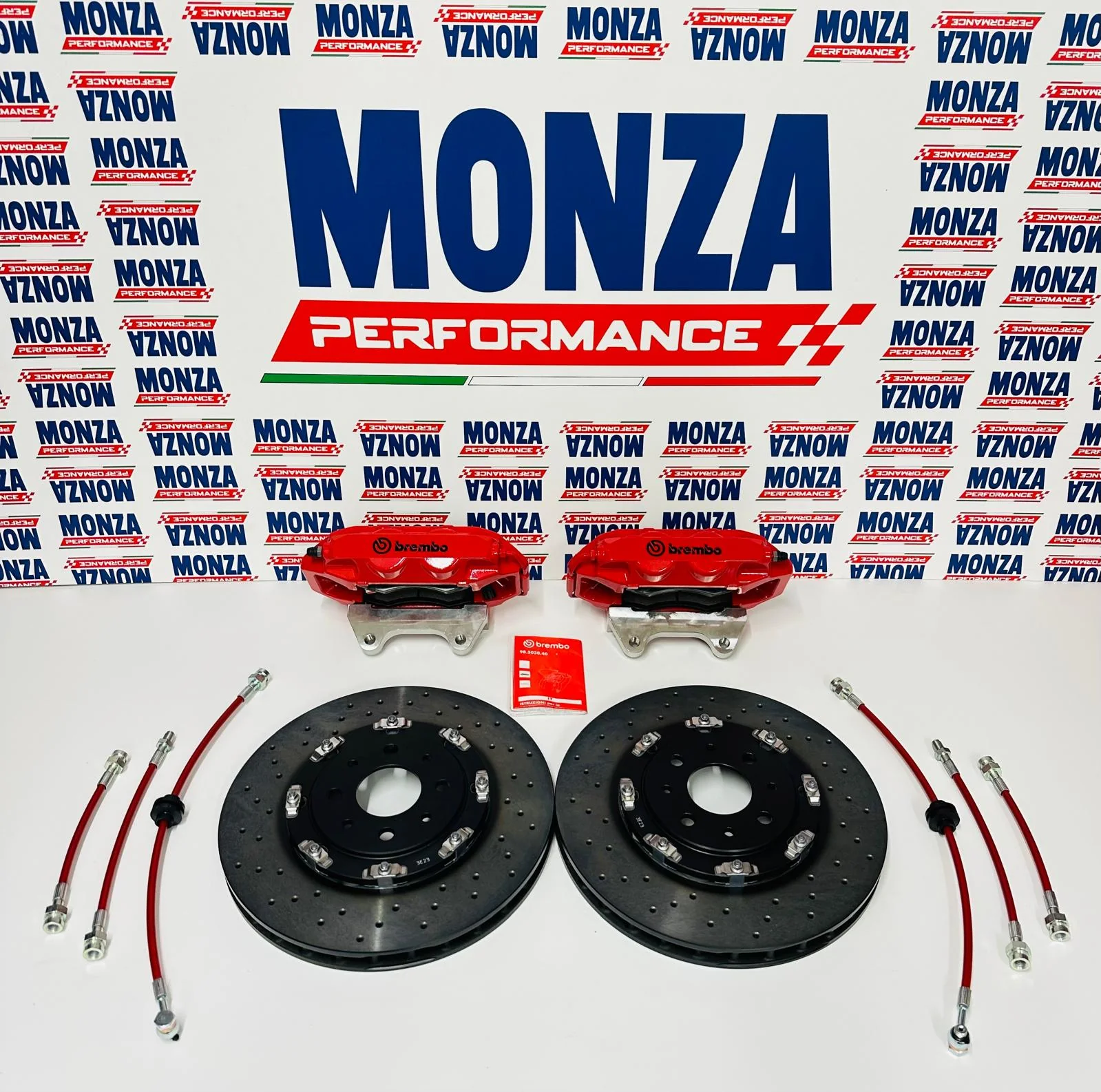 Impianto frenante per Abarth 595/695/500 Brembo 305 4 pompanti - Image 4