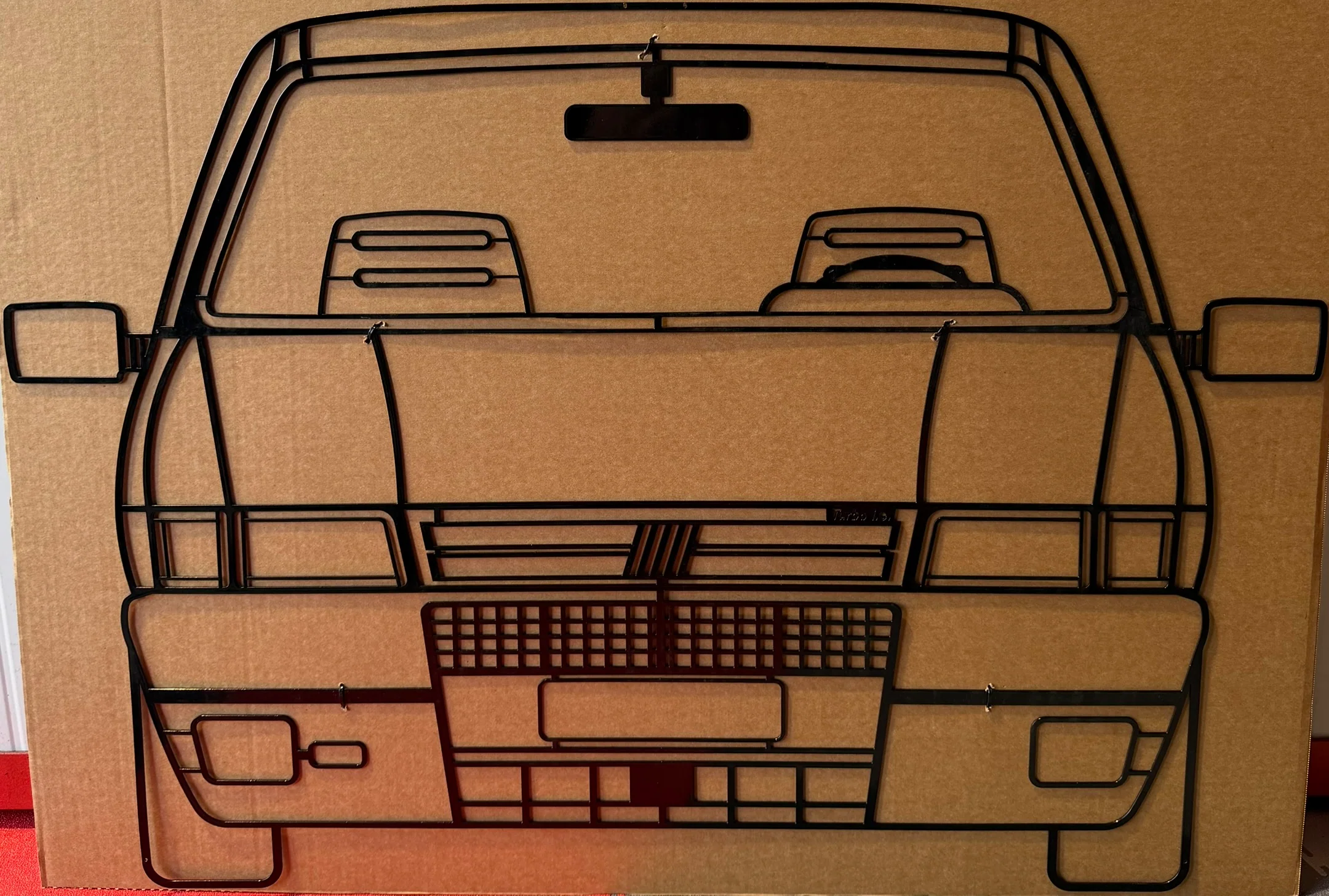 500 Abarth /Uno turbo/ Delta integrale evoluzione  in metallo  da parete - Image 4