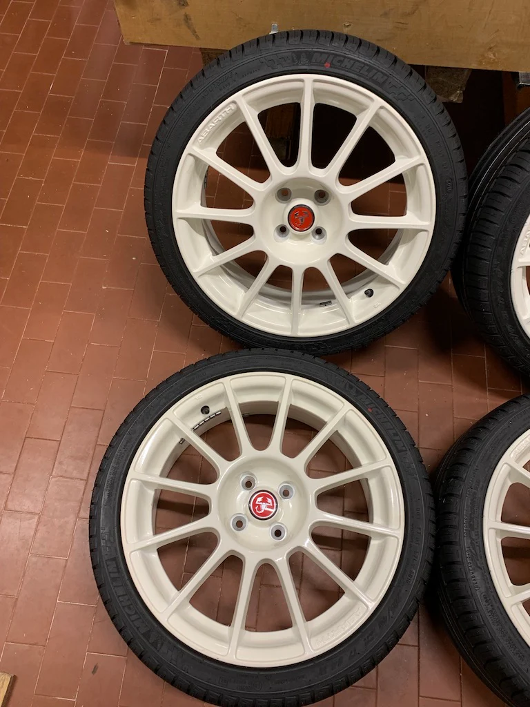Cerchi Abarth EsseEsse Bianchi OEM 17" 4x98 et 35 - Image 3