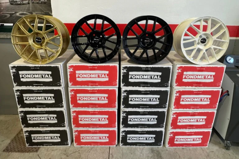 SET 4 CERCHI FONDMETAL 9ESSE DA 17" PER 500/595 ABARTH OFFERTISSIMA