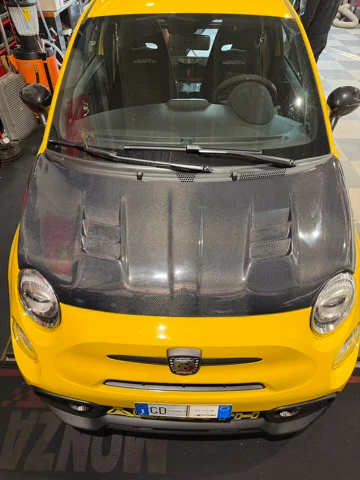 Cofano Carbonio Scorpion Twin Air abarth 500 - Image 4
