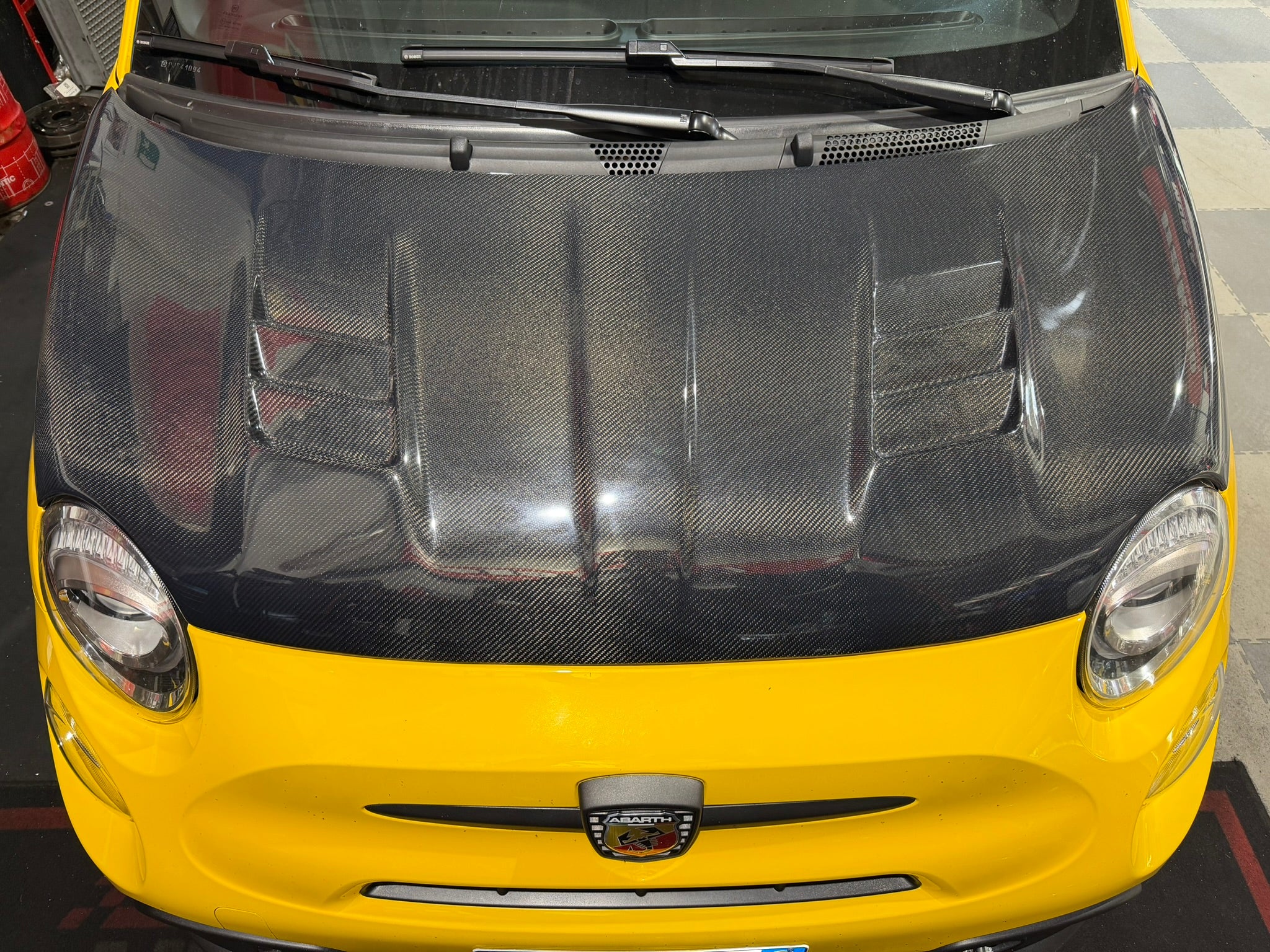 Cofano Carbonio Scorpion Twin Air abarth 500 - Image 5