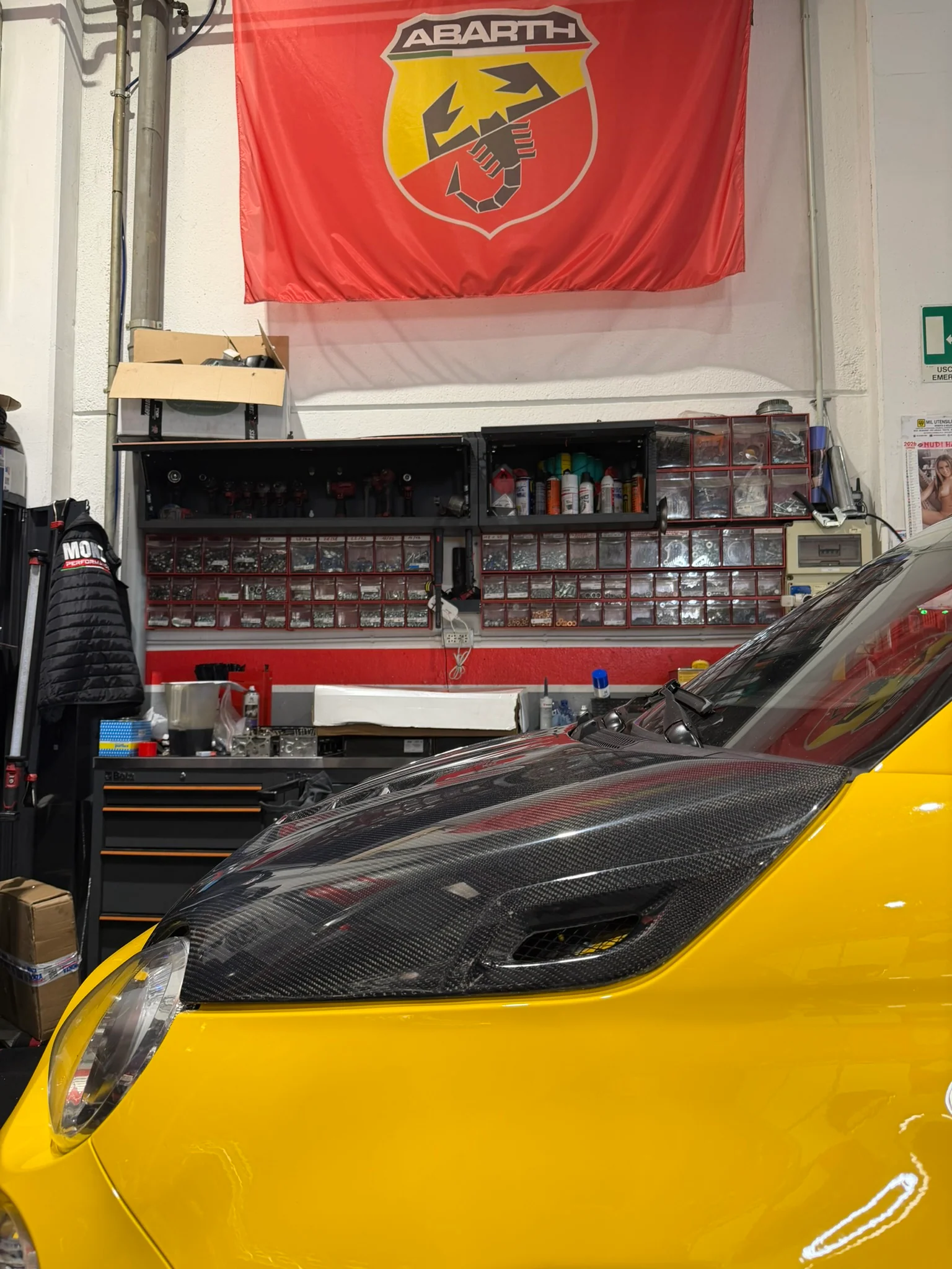 Cofano Carbonio Scorpion Twin Air abarth 500 - Image 7