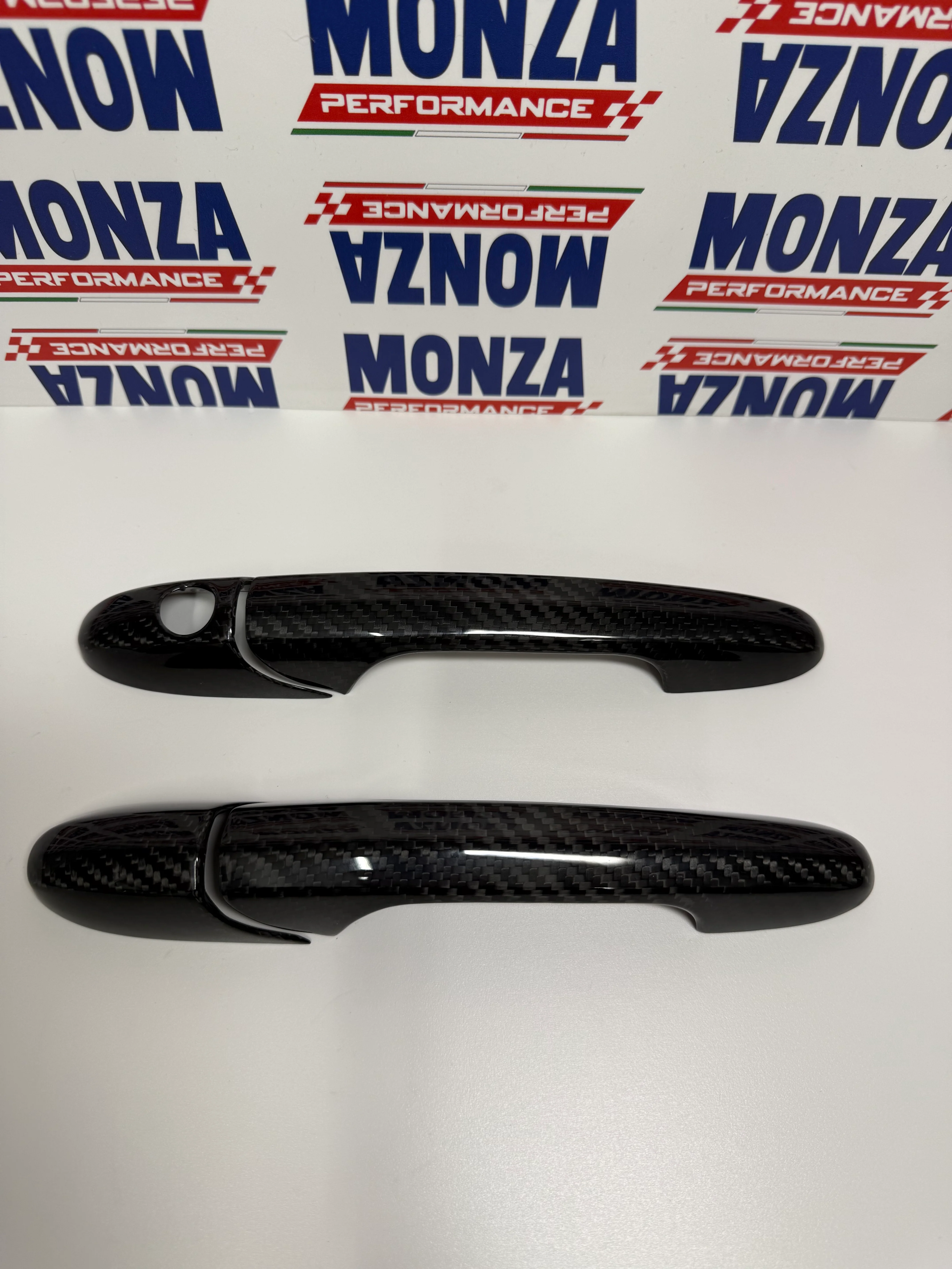 Coppia Cover Maniglie Portiere in CARBONIO  Fiat 500 Abarth 595 - 695 - Fiat 500 - Image 2