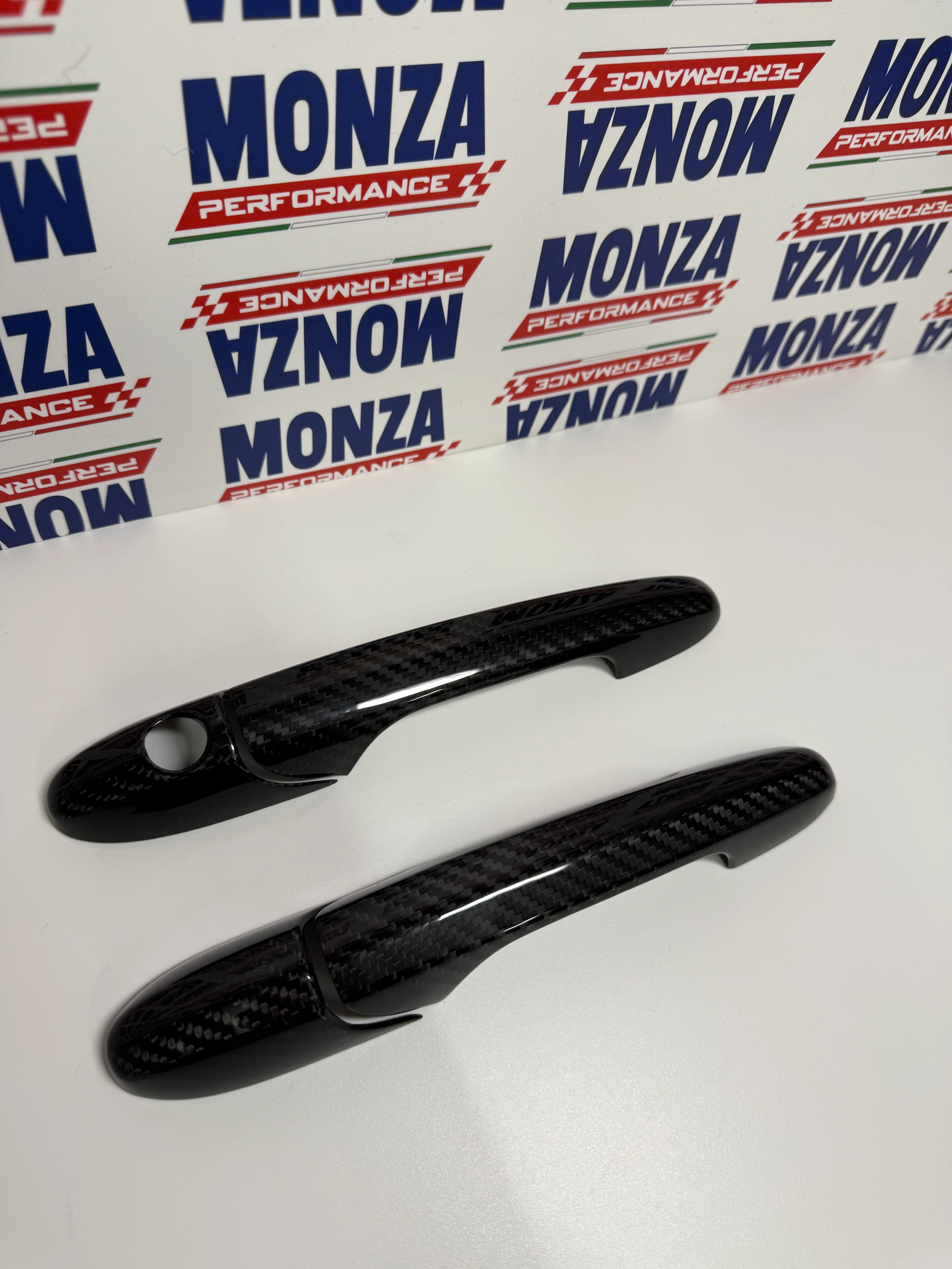 Coppia Cover Maniglie Portiere in CARBONIO  Fiat 500 Abarth 595 - 695 - Fiat 500 - Image 3