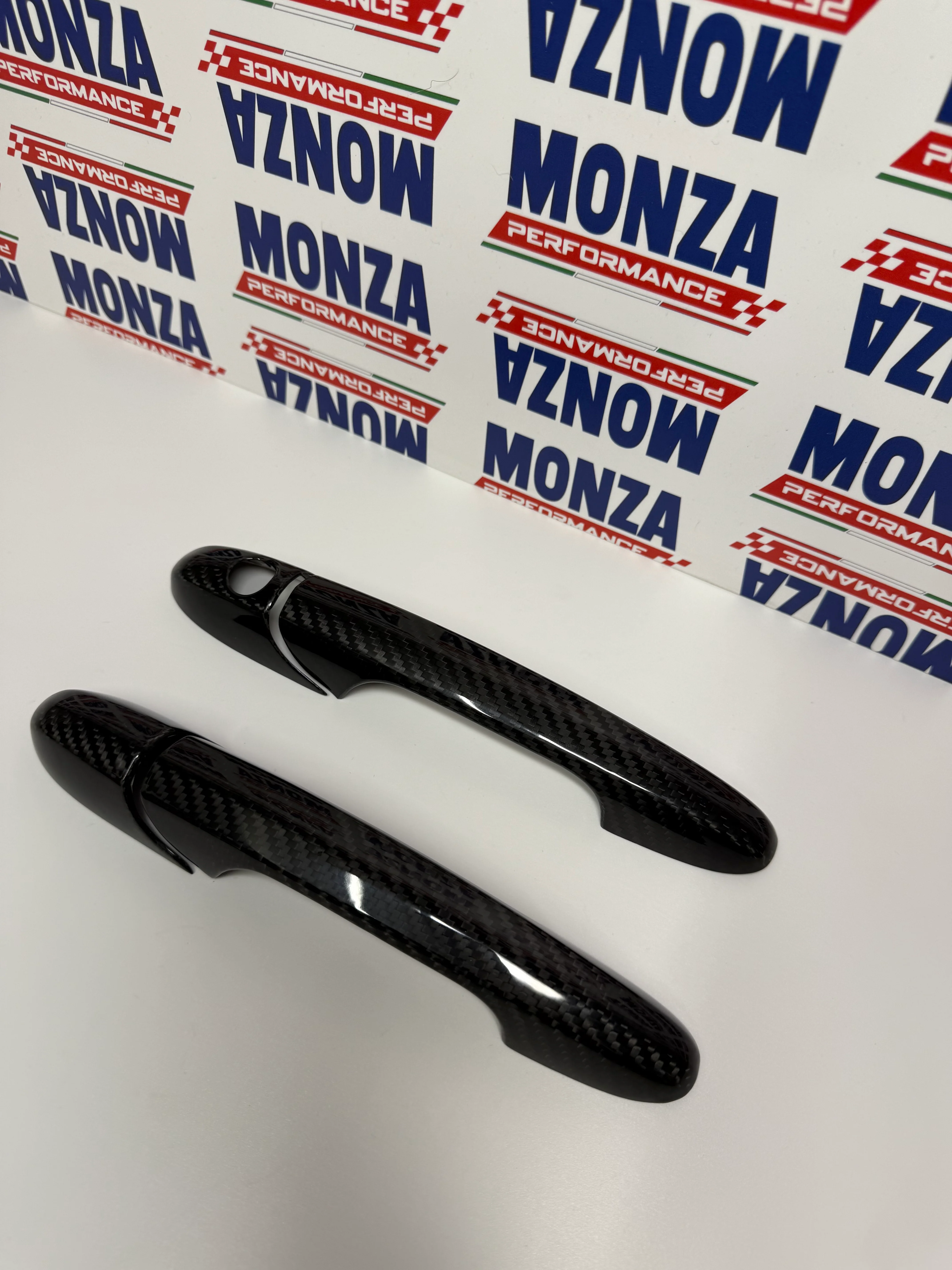 Coppia Cover Maniglie Portiere in CARBONIO  Fiat 500 Abarth 595 - 695 - Fiat 500 - Image 4