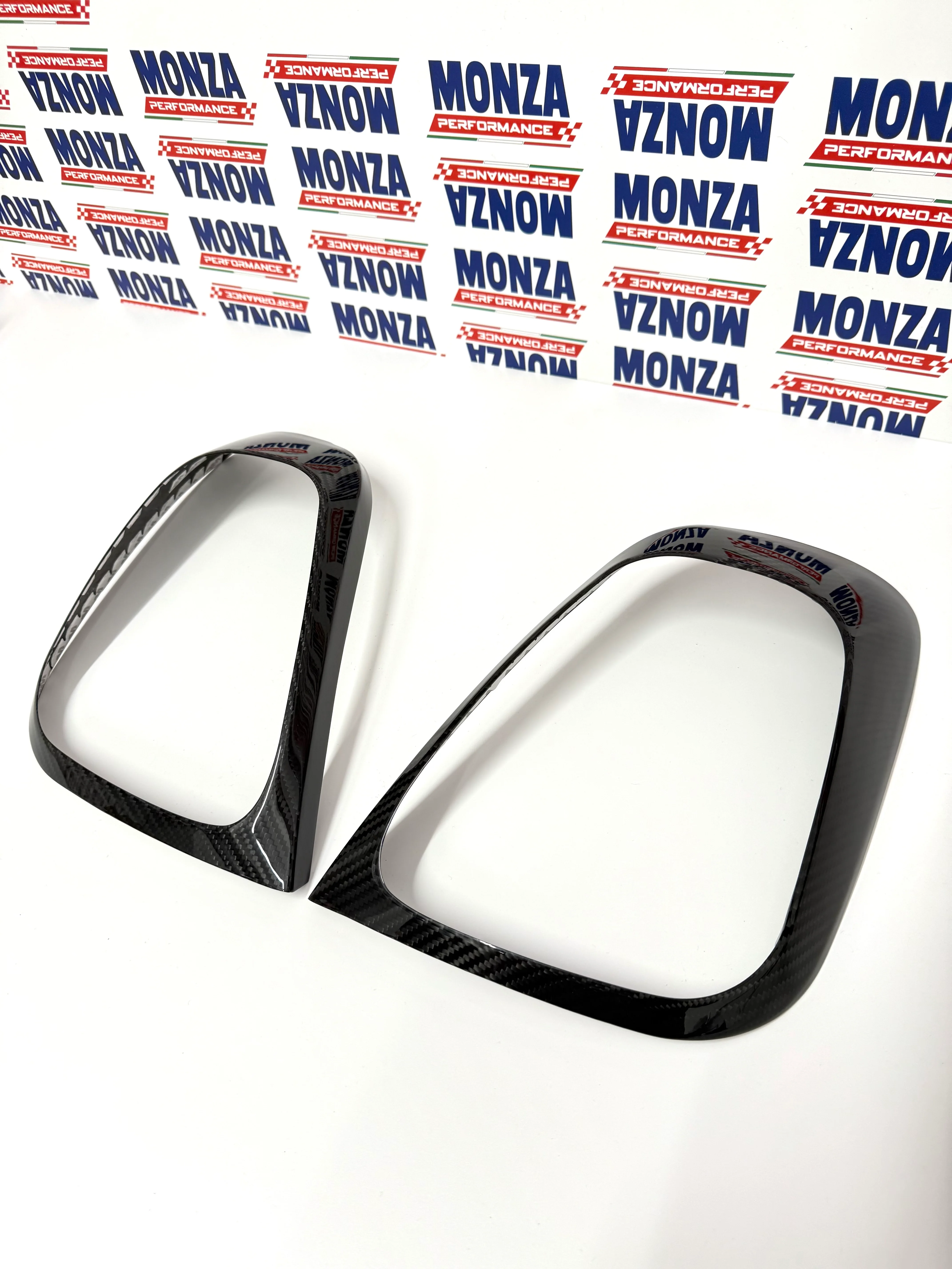 Coppia cover parte esterna Fanali Posteriori in CARBONIO Per Abarth 500 - 595 - 695 Restyling - Image 2