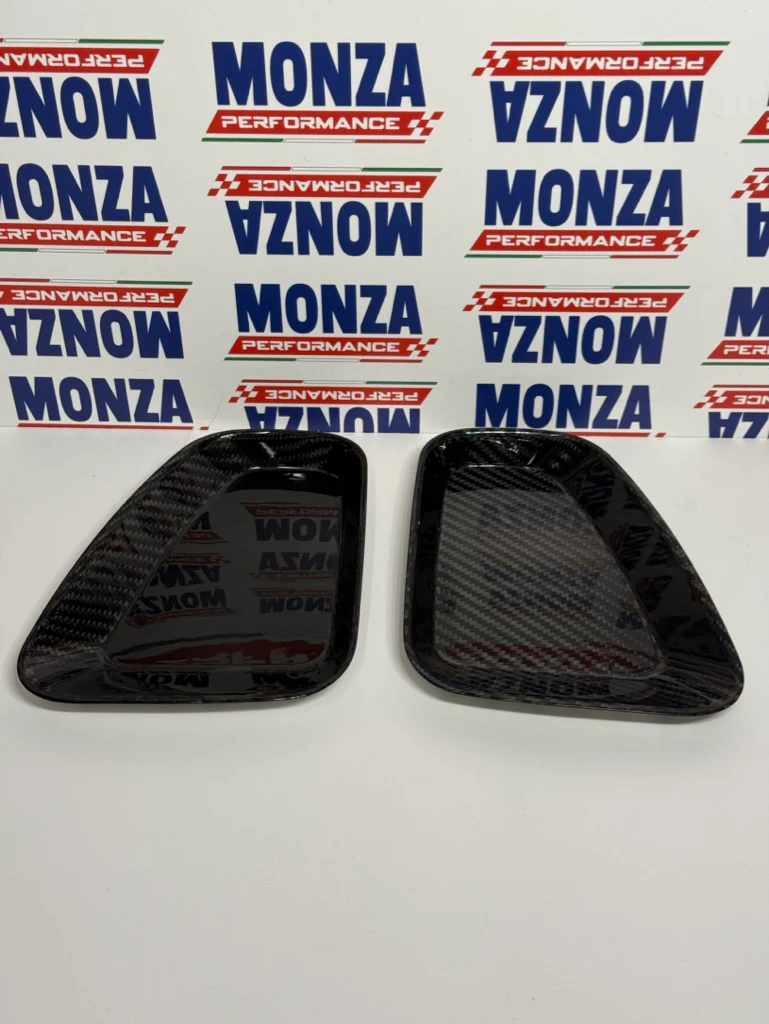 Coppia Placchette Fanali Posteriori con bordo in CARBONIO Per Abarth 500 - 595 - 695 Restyling - Image 2