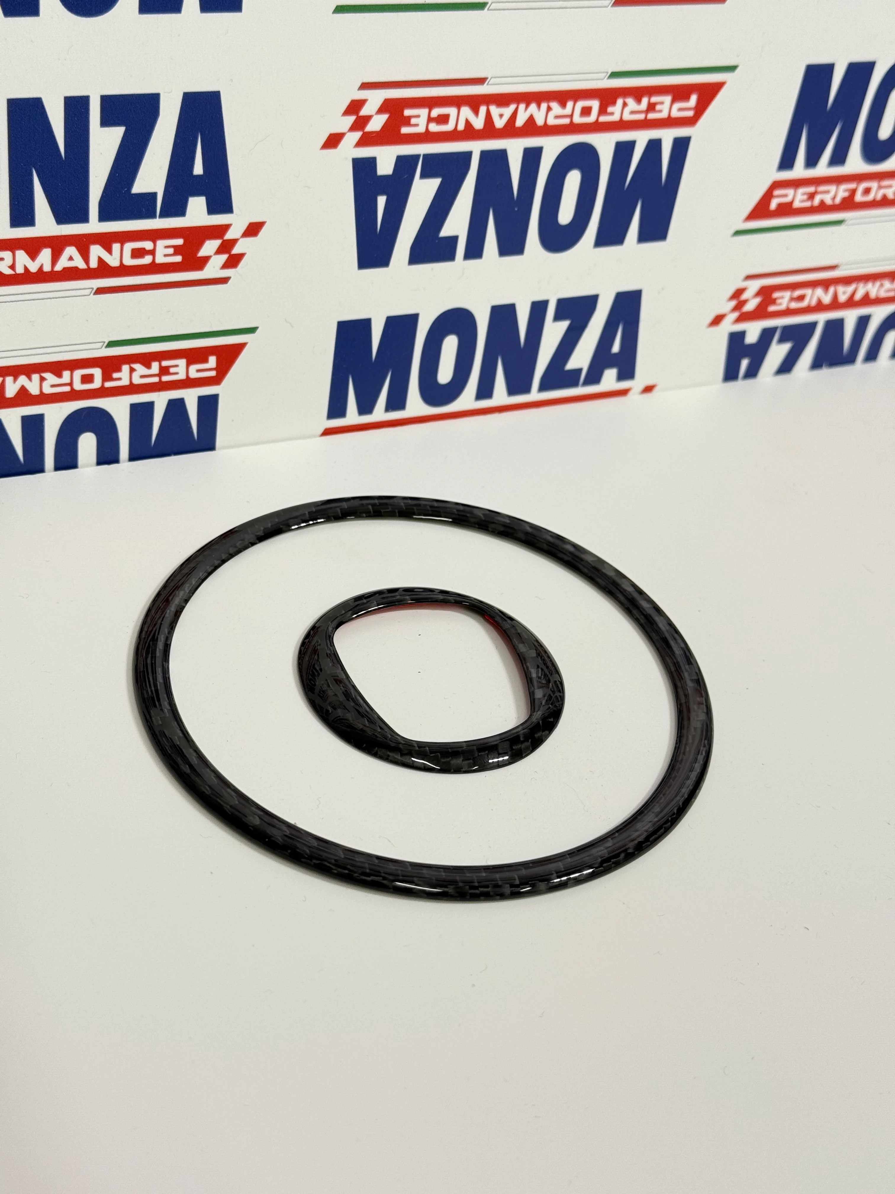 Cover Anelli Volante Airbag in CARBONIO Fiat 500 Abarth 595 - 695 - Fiat 500 - - Image 2