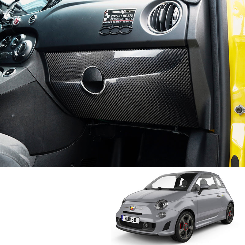 Cover bauletto porta oggetti in VERO CARBONIO Fiat 500 Abarth - 595 - 695 - Restyling - Image 5