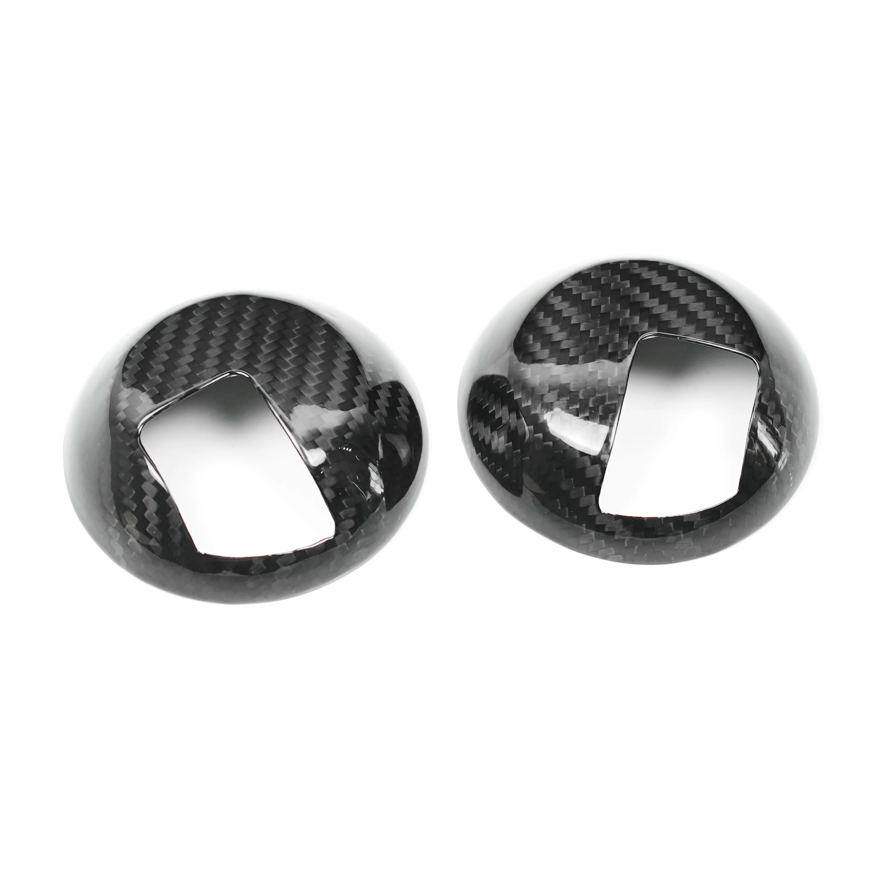 Coppia Cover Maniglie Interne in CARBONIO Abarth 595 - 695 - Fiat 500 - Image 4