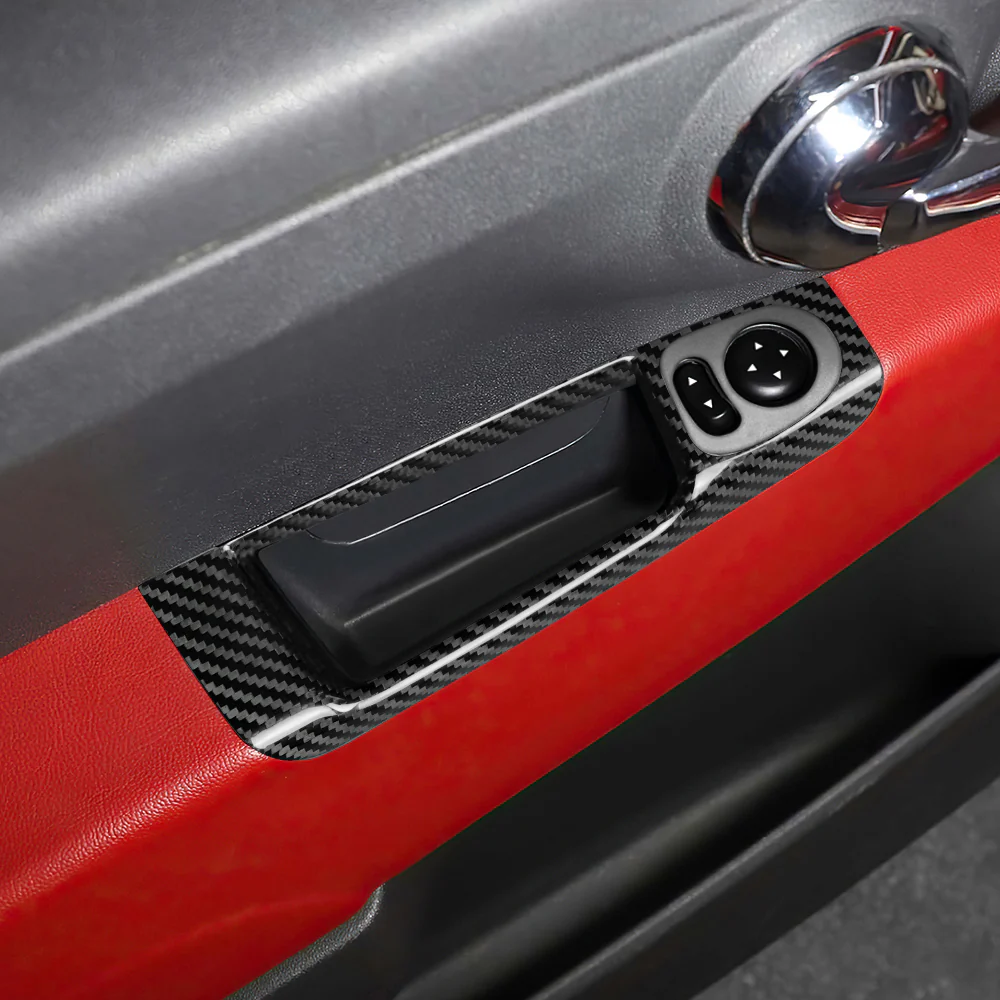 Cover coppia maniglie interne in CARBONIO  Abarth 595 - 695 - 500 - Fiat 500 - Image 5
