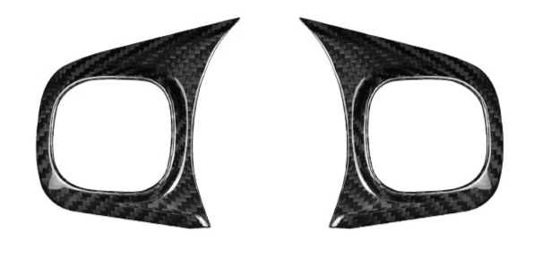 Cover Coppia Pulsanti Volante in CARBONIO Fiat 500 Abarth 595 - 695 - Restyling - - Image 2