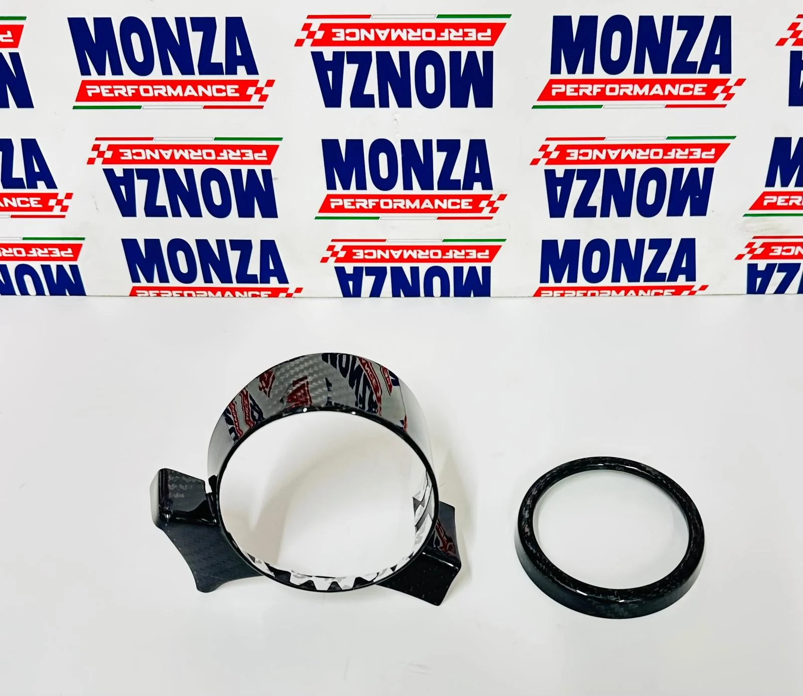 Cover manometro turbo in CARBONIO VERO per Fiat 500 Abarth - 595 - 695