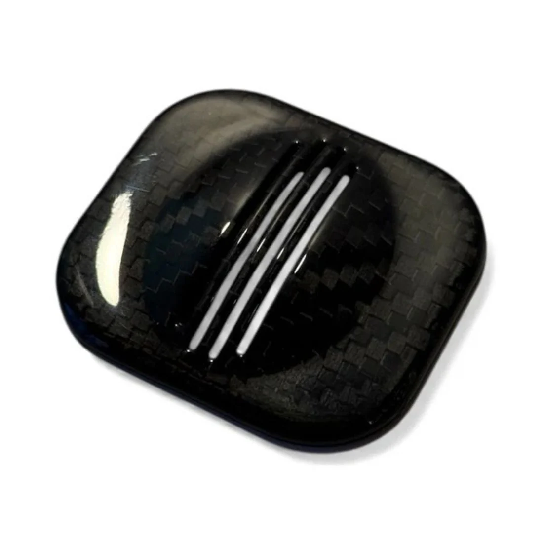 Cover microfono in VERO CARBONIO per Fiat 500 Abarth - 595 - 695