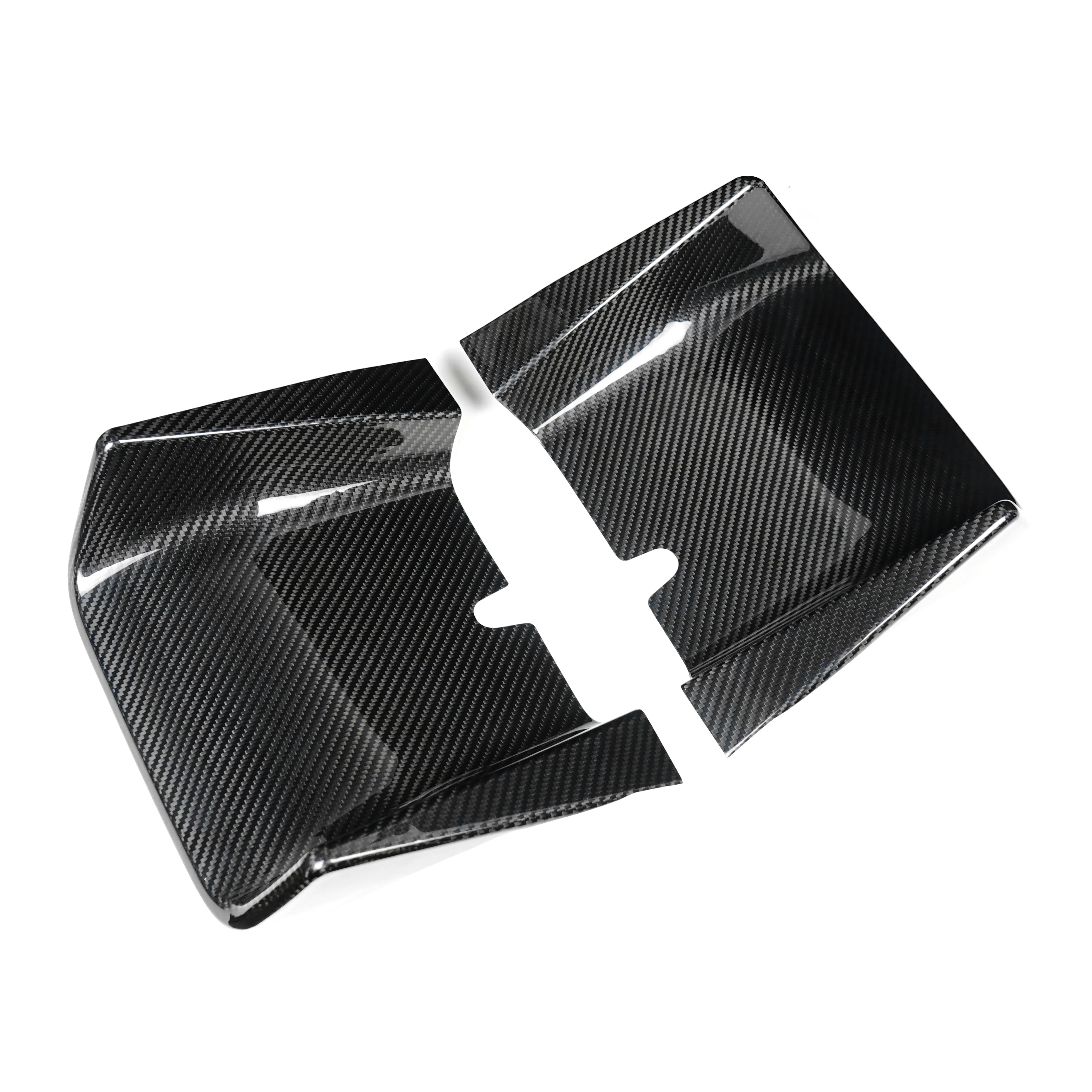 Cover parte centrale  estrattore posteriore in VERO CARBONIO Fiat 500 Abarth - 595 - 695 - Restylin (Copia)