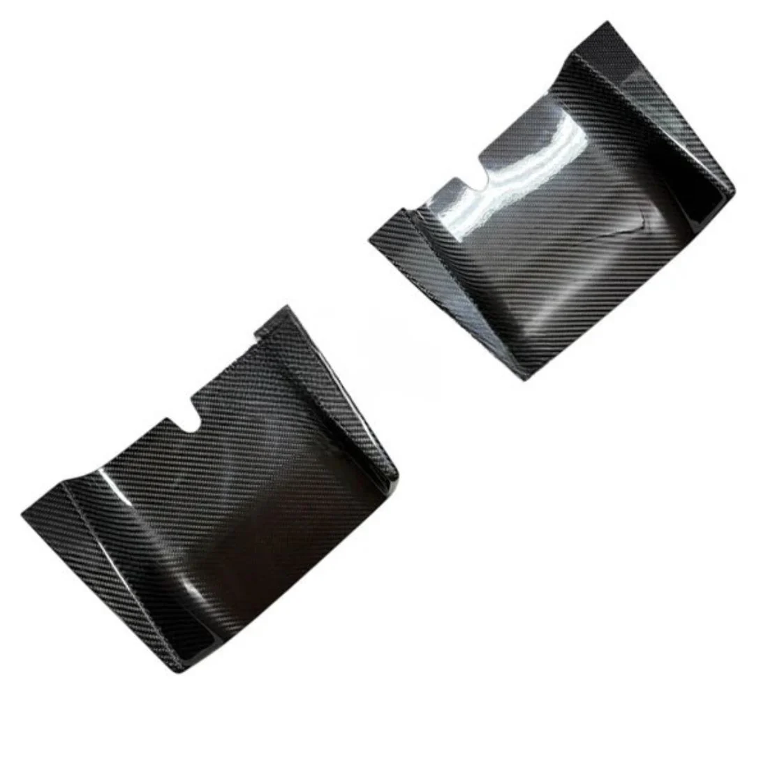 Cover parte centrale  estrattore posteriore in VERO CARBONIO Fiat 500 Abarth - 595 - 695 - Restylin (Copia) - Image 3