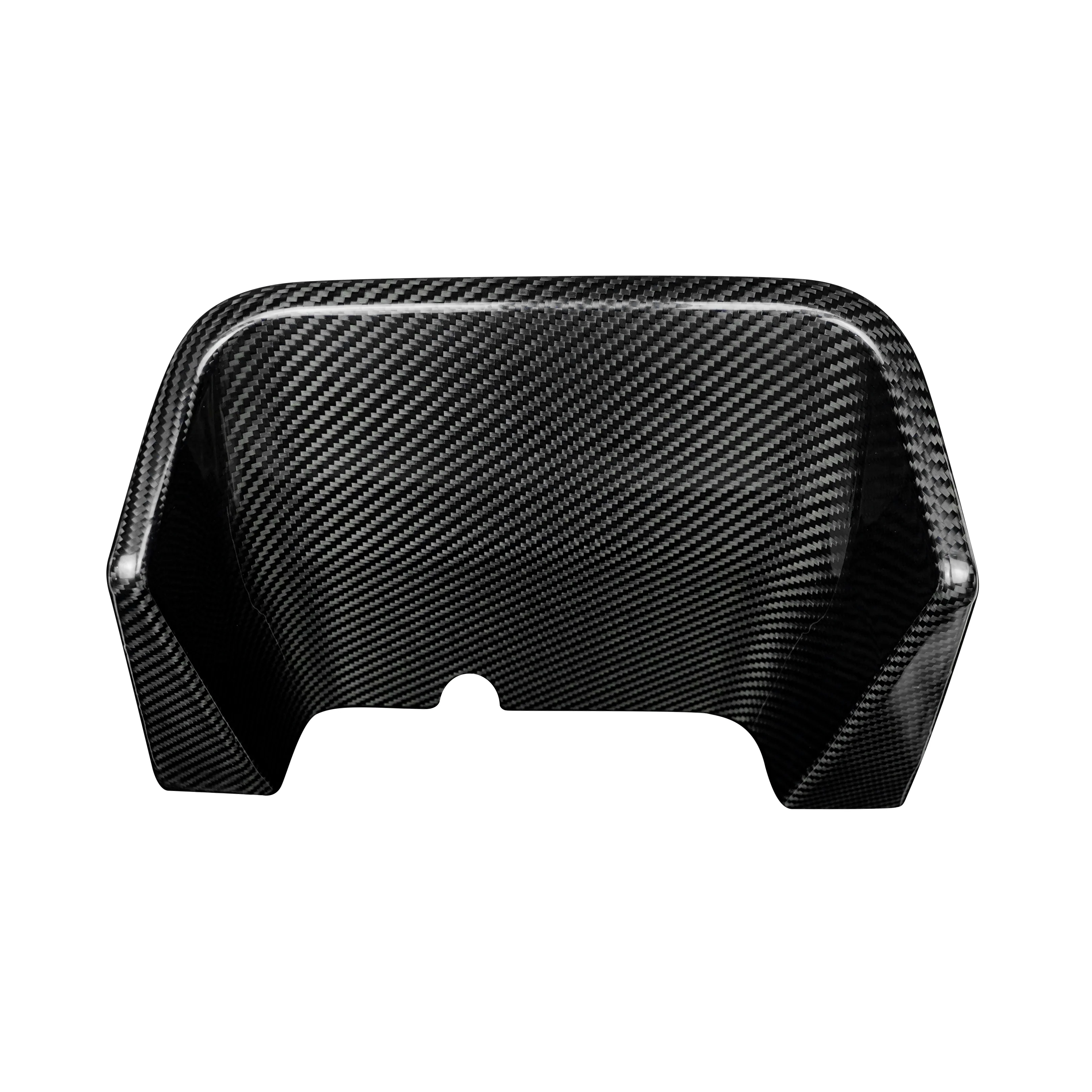 Cover parte centrale  estrattore posteriore in VERO CARBONIO Fiat 500 Abarth - 595 - 695 - Restylin (Copia) - Image 4