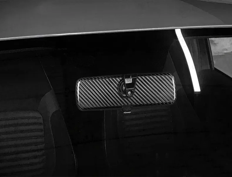Cover specchietto retrovisore interno in  CARBONIO Fiat 500 Abarth - 595 - 695 - Fiat 500 - Punto - Image 4