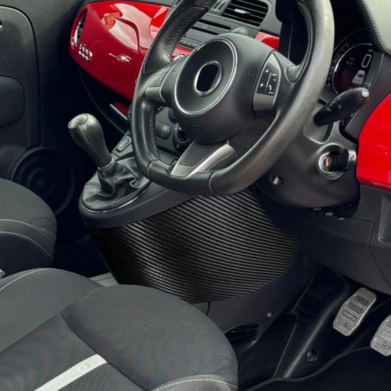 Cover zona cambio in VERO CARBONIO Fiat 500 Abarth - 595 - 695 - Restyling - Image 2