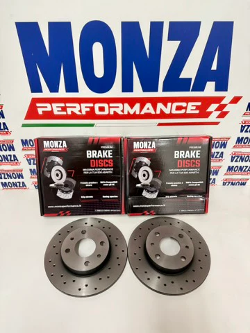 Dischi freno POSTERIORI forati DIREZIONALI 595 tutte versioni  Monza Performance