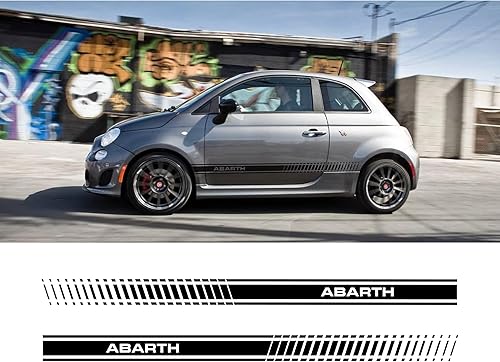 Adesivo Kit strisce fasce laterali 500 abarth 2016-2024 - Image 2