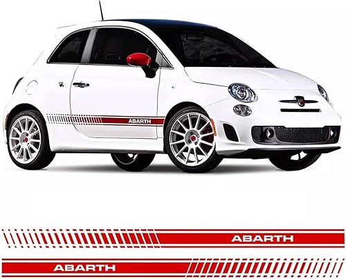 Adesivo Kit strisce fasce laterali 500 abarth 2016-2024 - Image 3