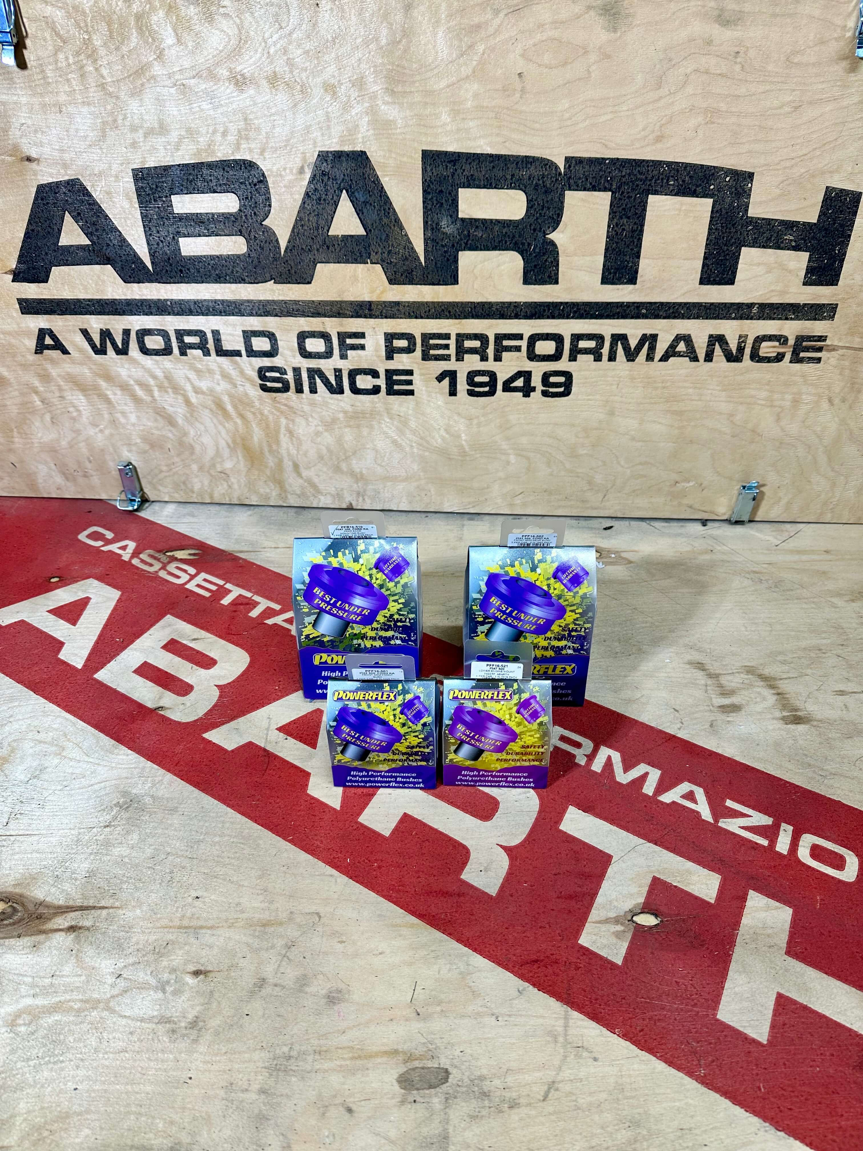 Kit Powerflex Anteriori + Ponte + Rinforzo motore originale 500 Abarth tutte le versioni - Image 2