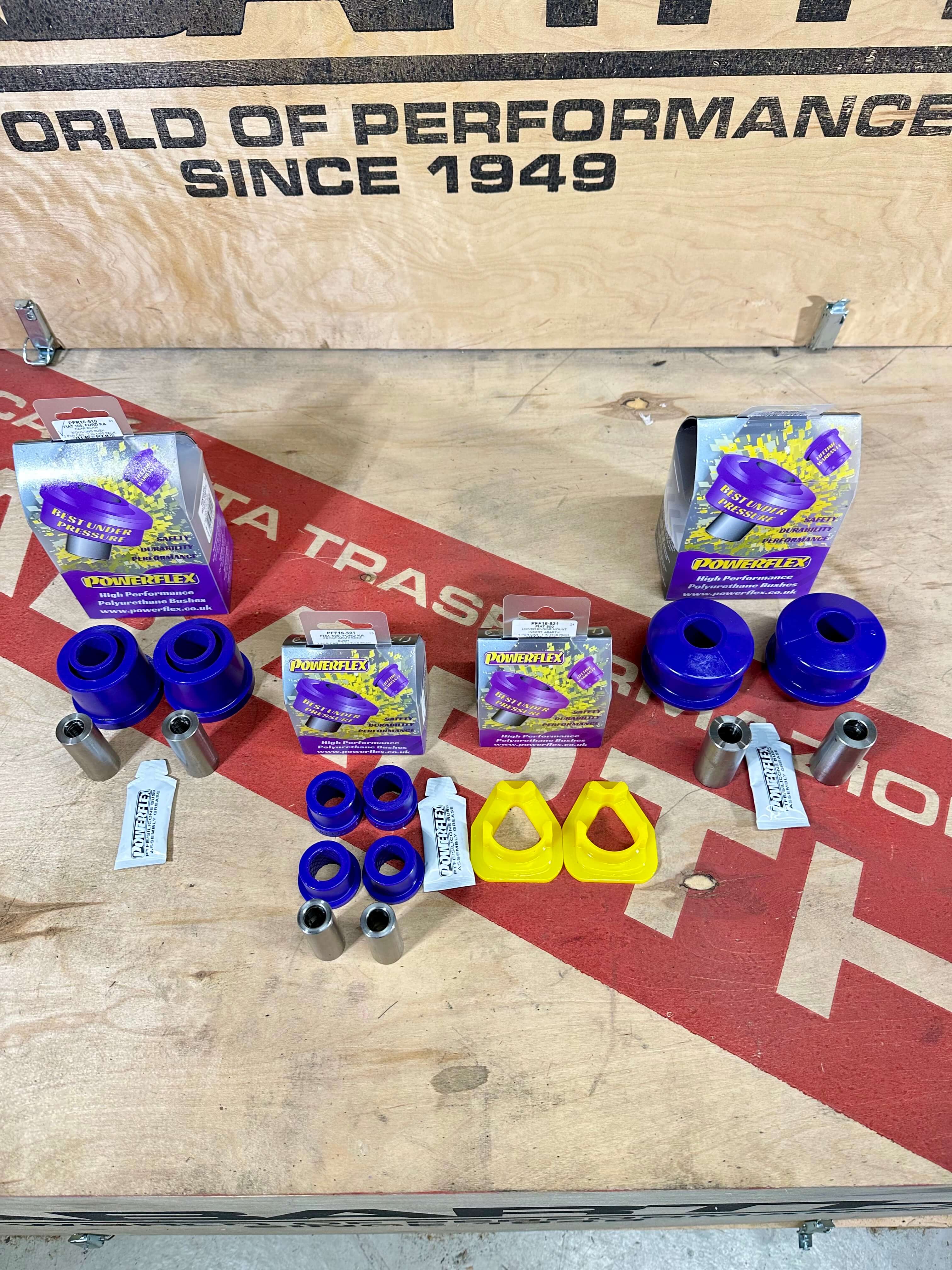 Kit Powerflex Anteriori + Ponte + Rinforzo motore originale 500 Abarth tutte le versioni - Image 4