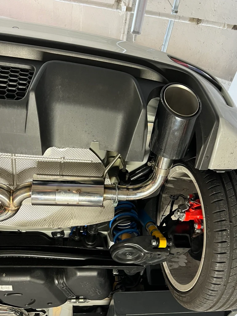 Scarico Completo 63,5mm Abarth 500/595/695 tutte versioni - Terminali carbonio - Image 5